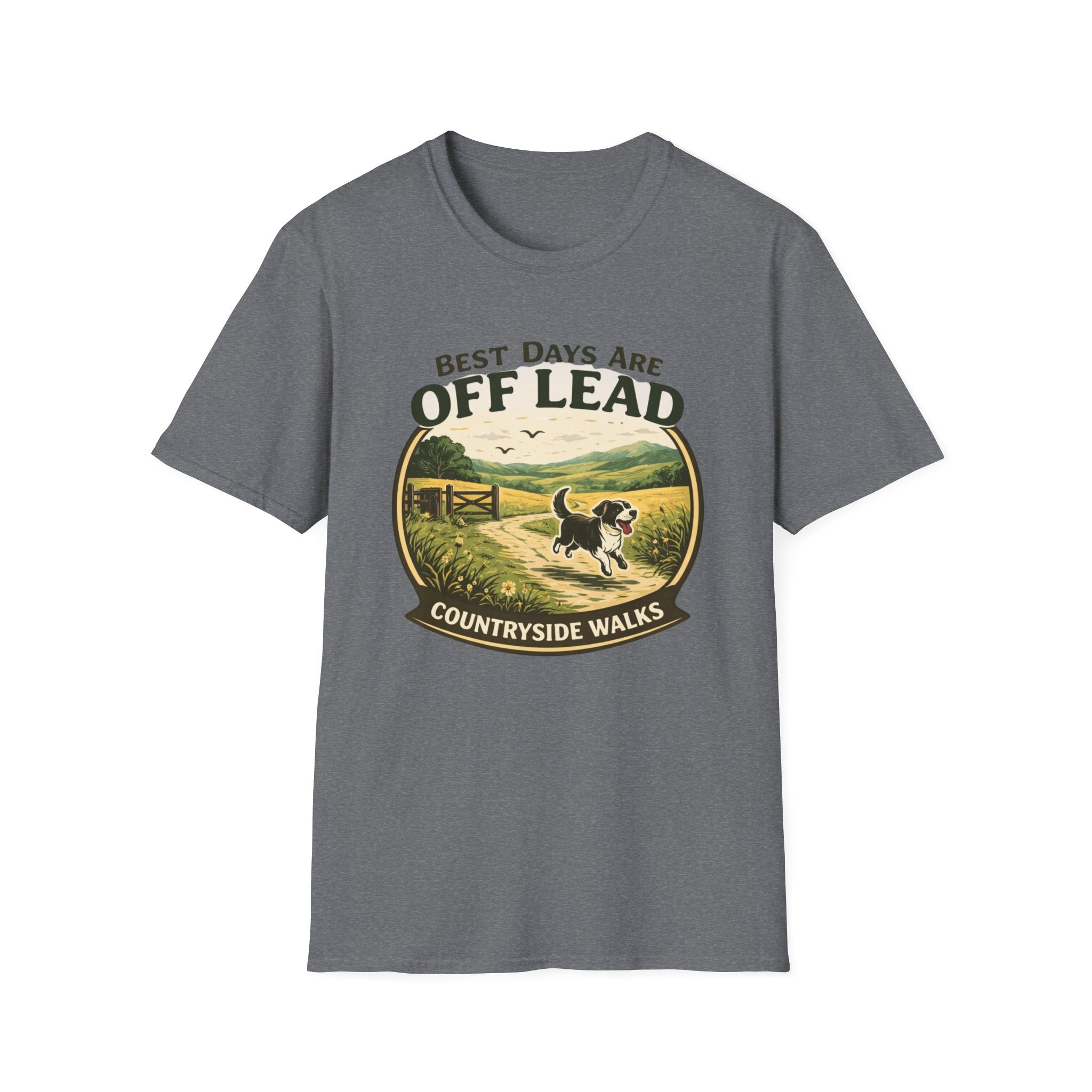 Best Days are Off Lead t-shirt – countryside dog walking clothing UK