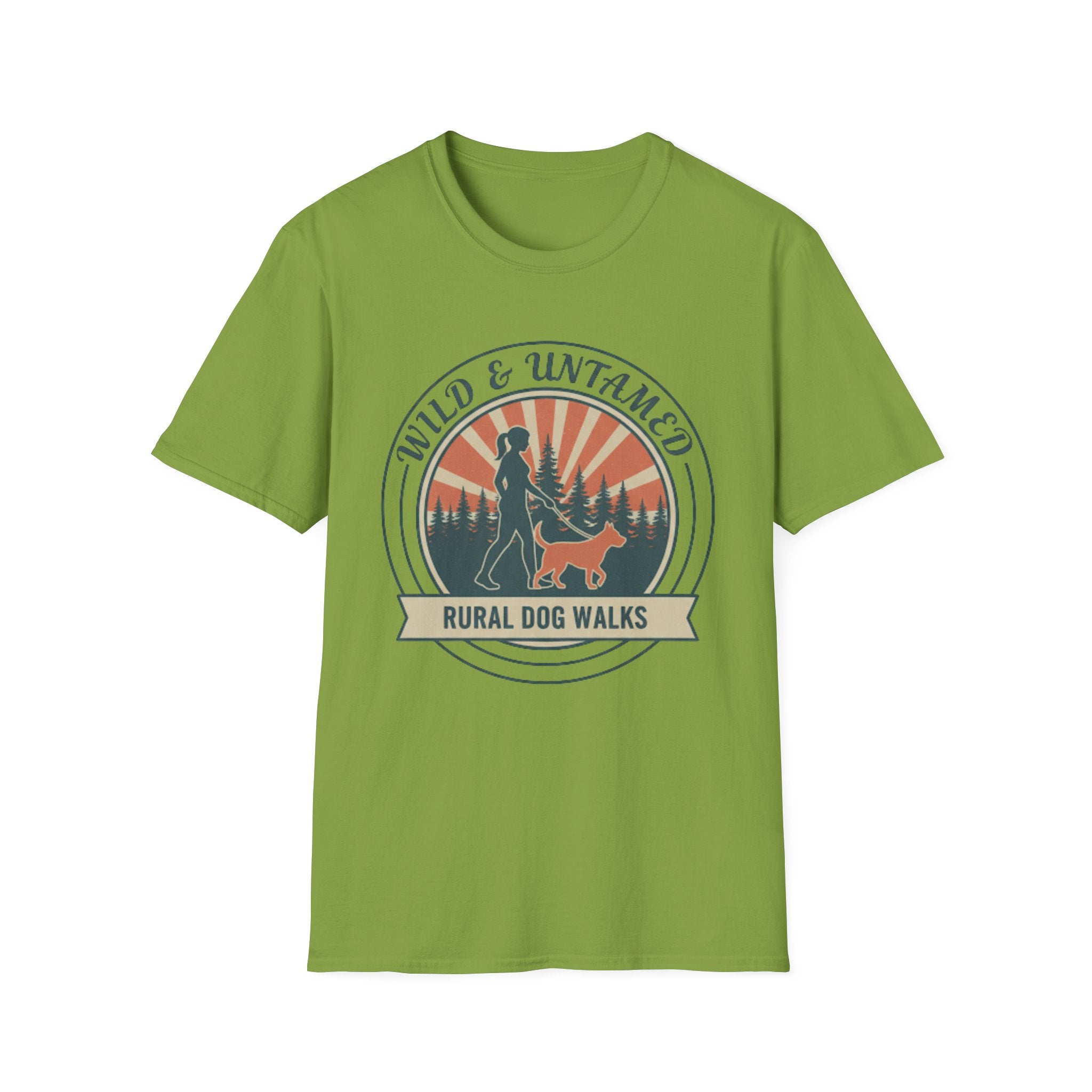 Wild and Untamed t-shirt walkies mockup – wild dog walking clothing UK
