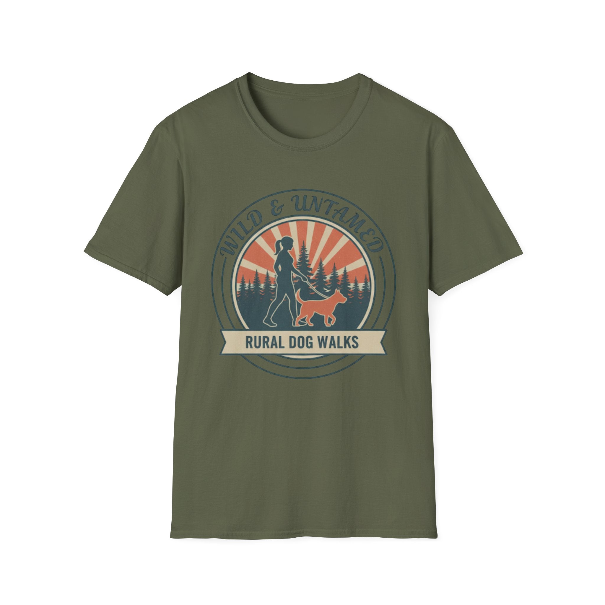 Wild and Untamed dog tee variant – adventurous dog lover tee UK