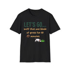 Let's Go Sniff t-shirt colour variant – funny dog lover clothing UK