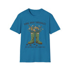 Rural Walk Survivalist t-shirt walkies mockup – rural dog walker clothing UK