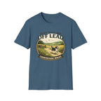 Best Days are Off Lead t-shirt detail shot – dog walker gift UK