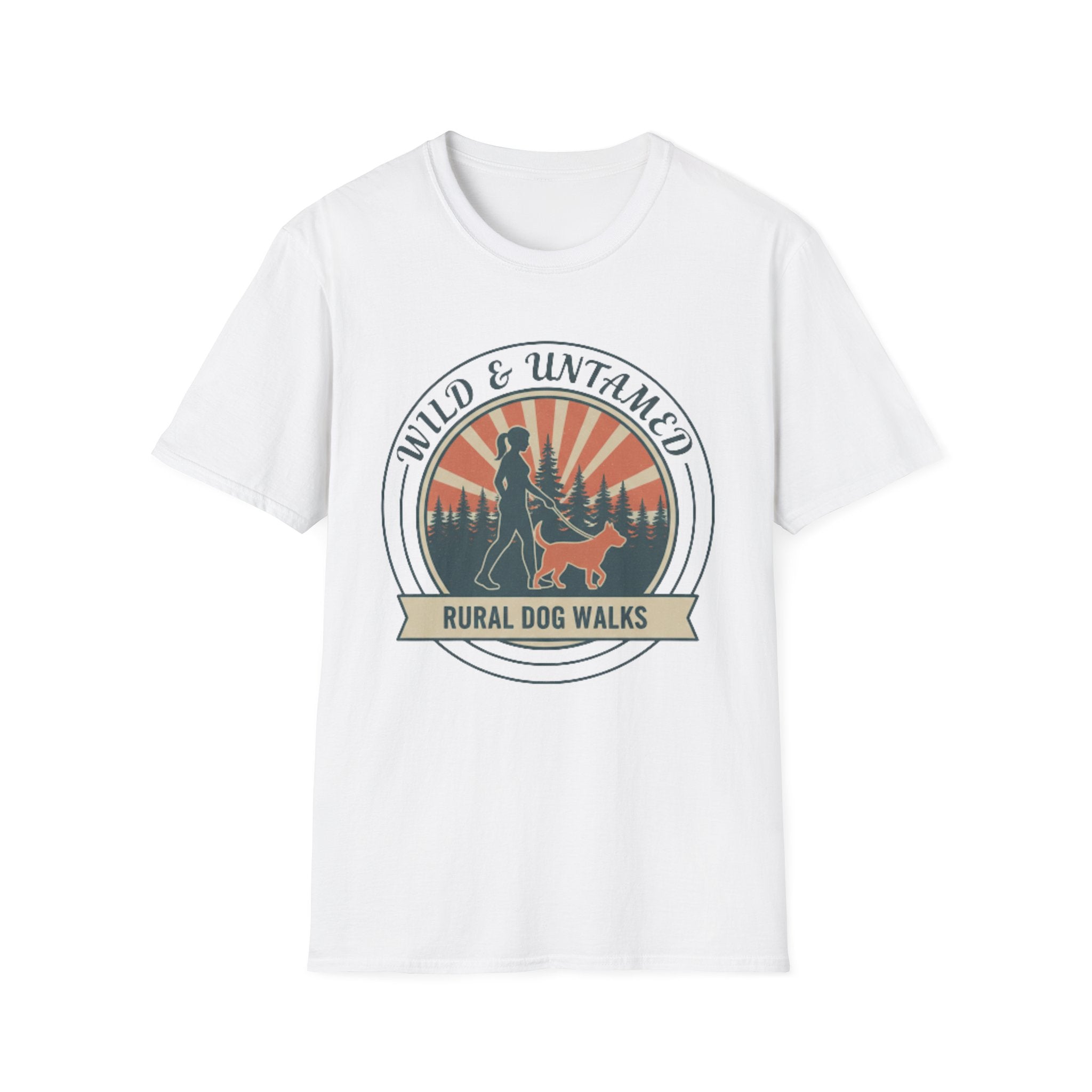 Wild and Untamed dog tee lifestyle – wild dog walking clothing UK