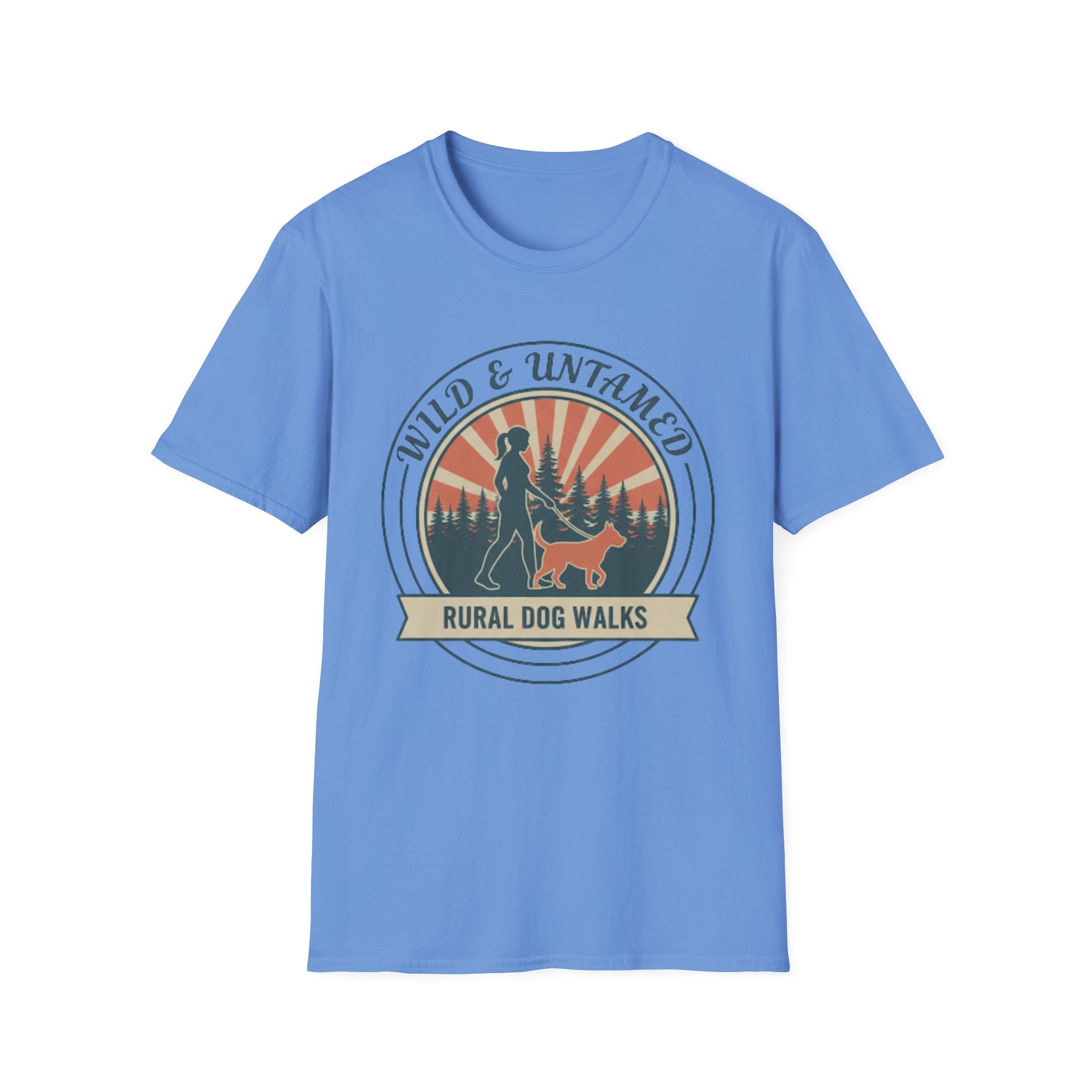 Wild and Untamed dog tee mockup – adventurous dog owner clothing UK
