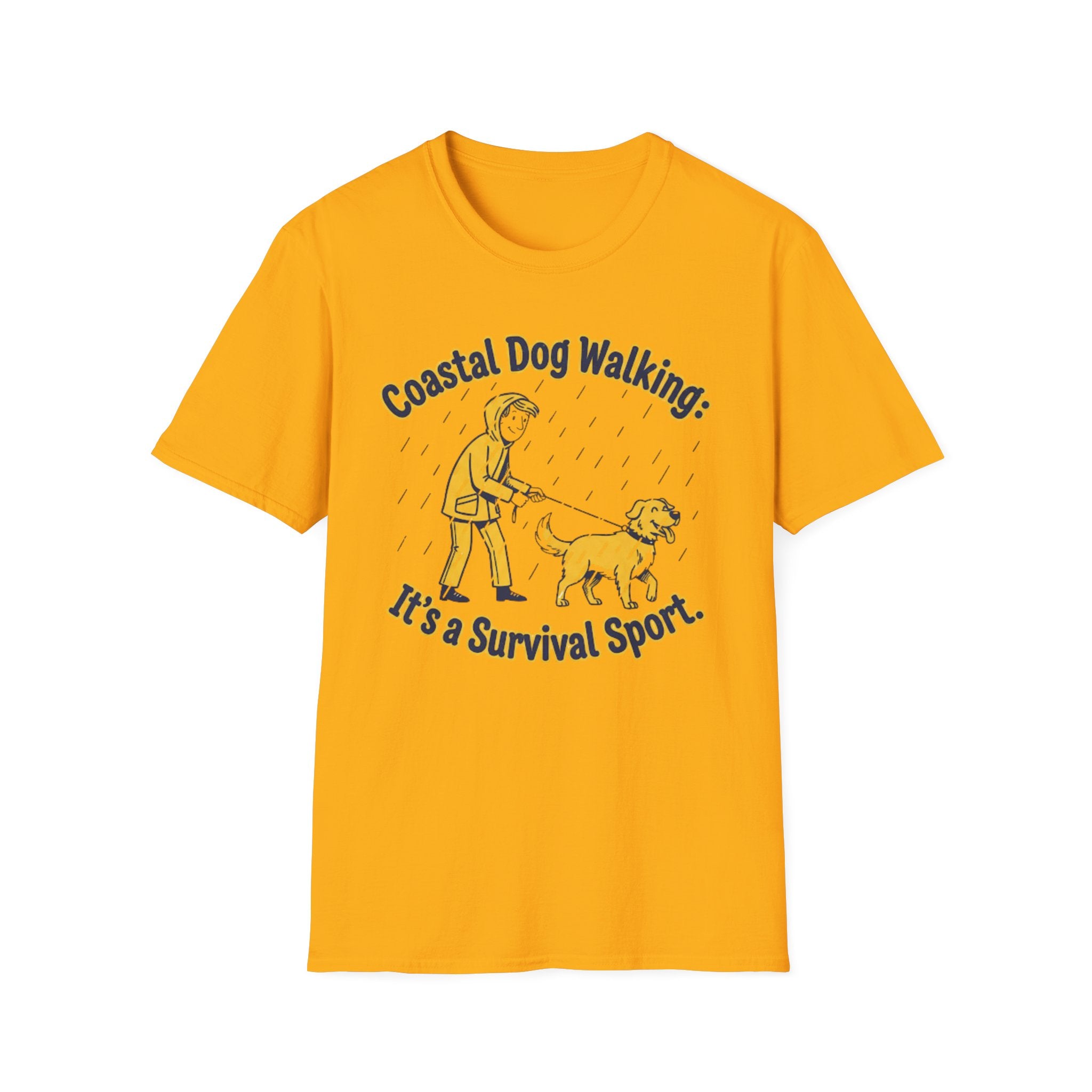 Coastal Walking Survival t-shirt colour variant – dog lover coastal tee UK