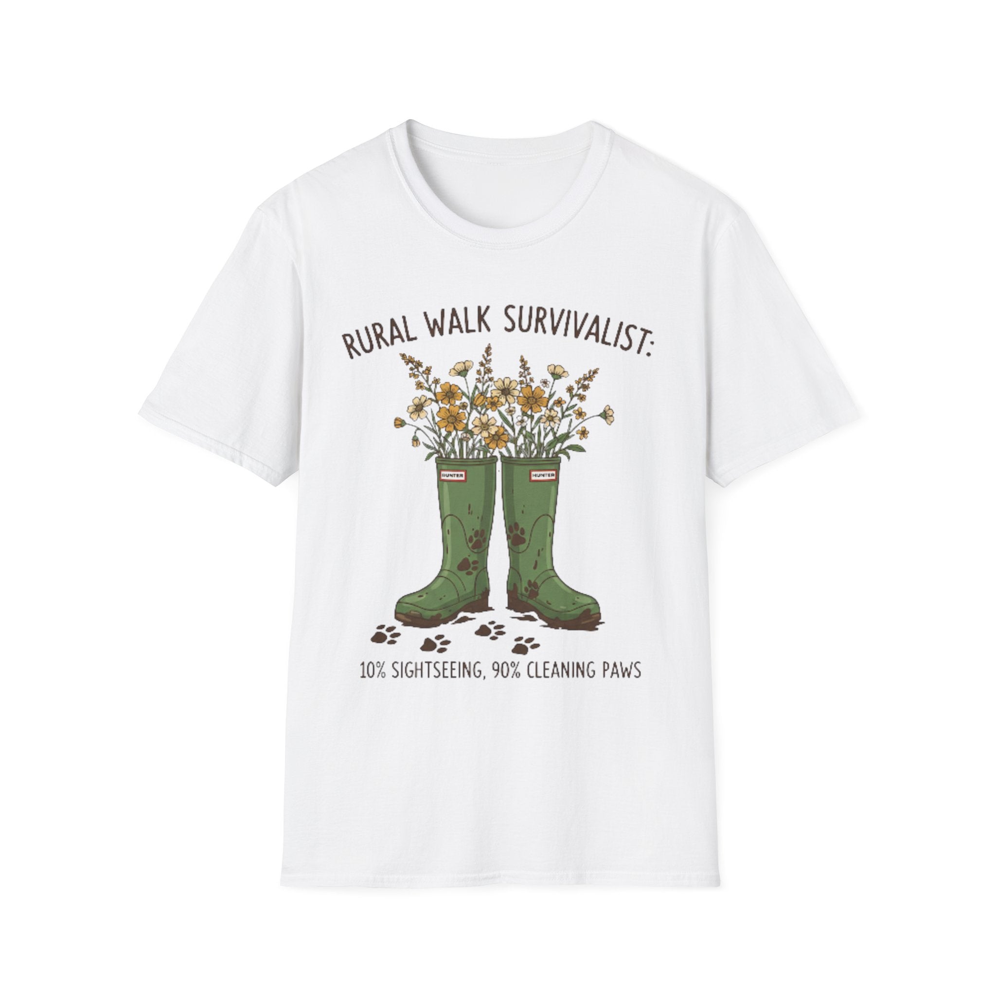 Rural Walk Survivalist dog tee lifestyle – countryside dog walking clothing UK