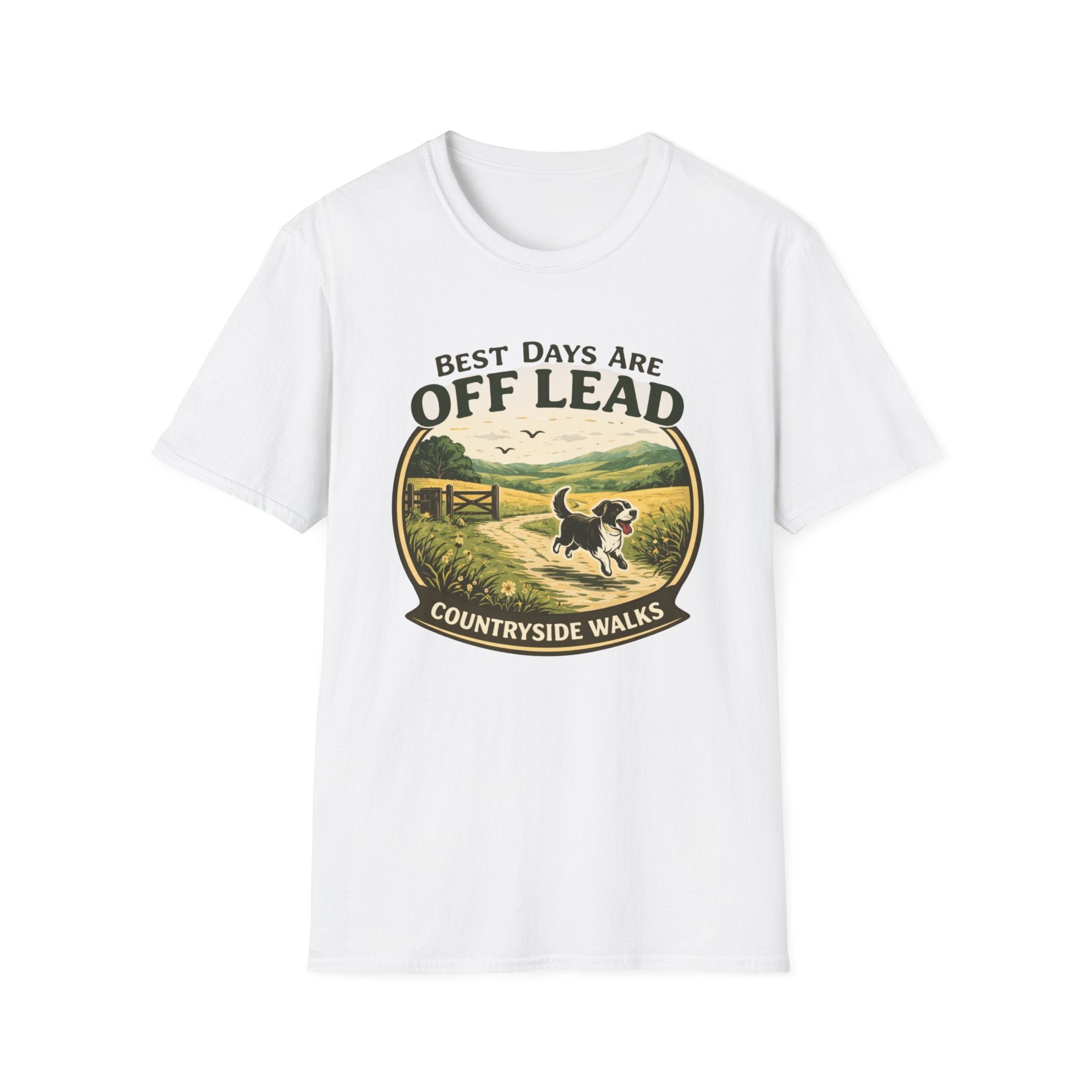 Best Days are Off Lead dog tee lifestyle – off lead dog walking clothing