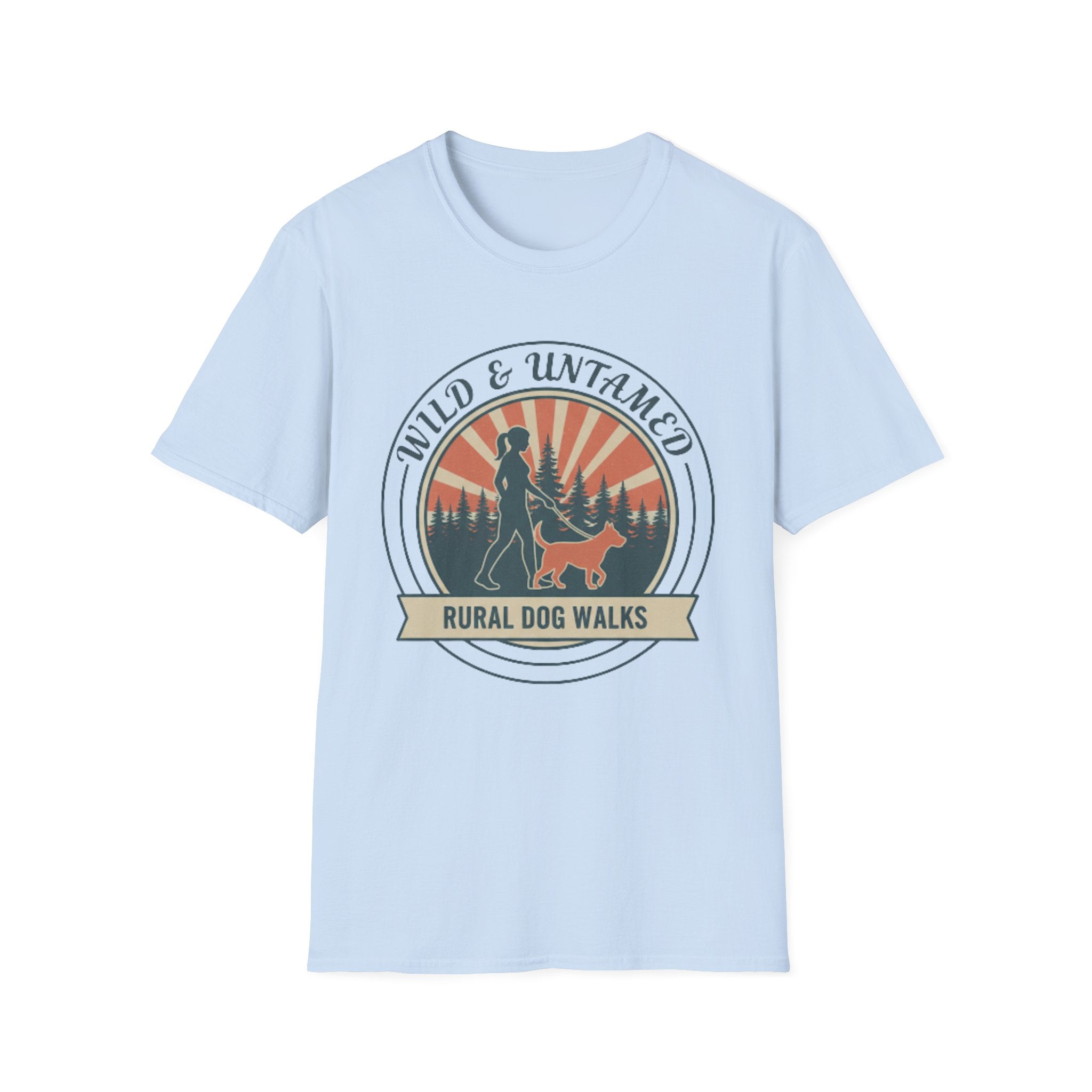 Wild and Untamed dog tee colour shot – adventurous dog owner top UK
