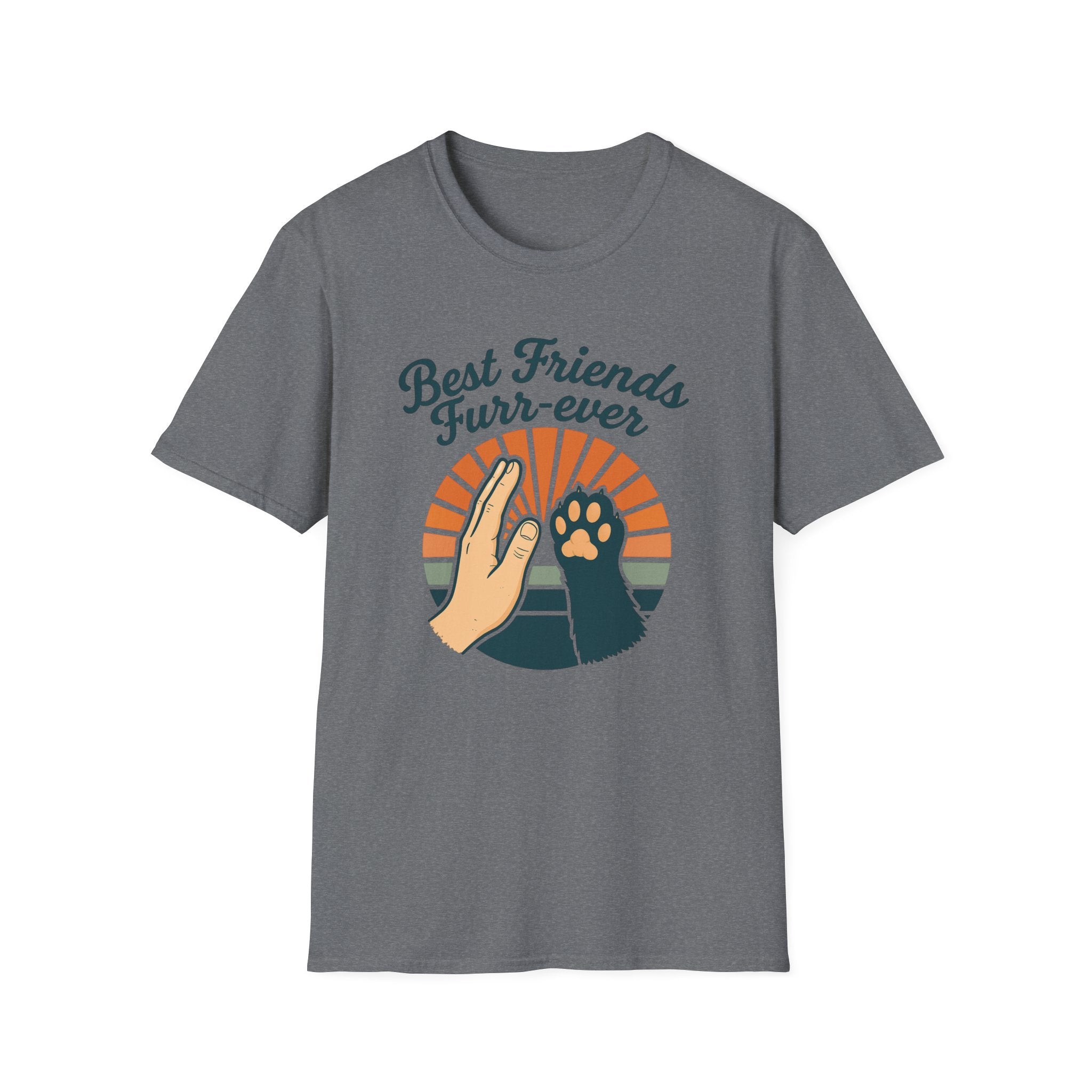 Best Friends Furr-Ever t-shirt detail – fun dog owner gift UK