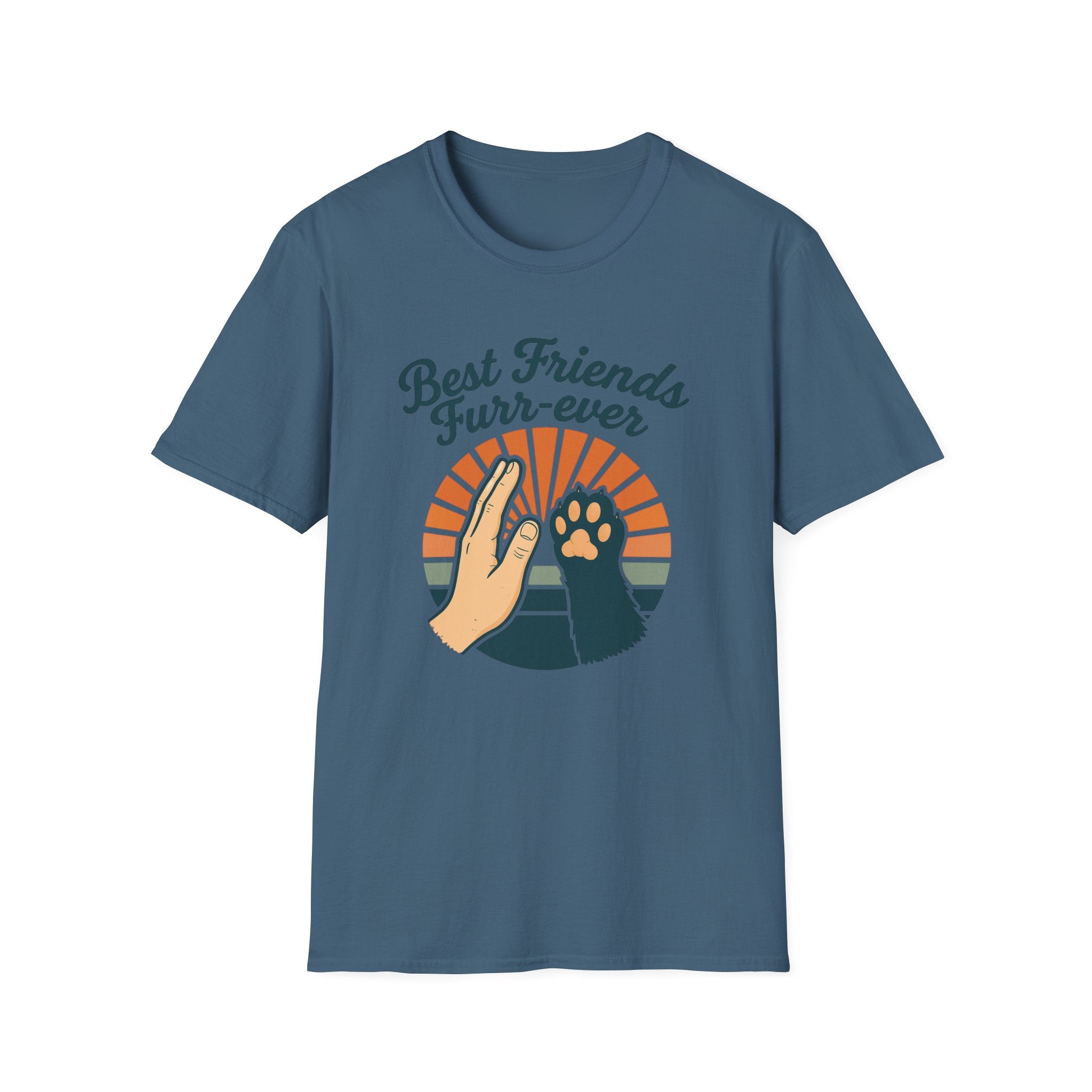 Best Friends Furr-Ever t-shirt walkies mockup – dog owner clothing UK