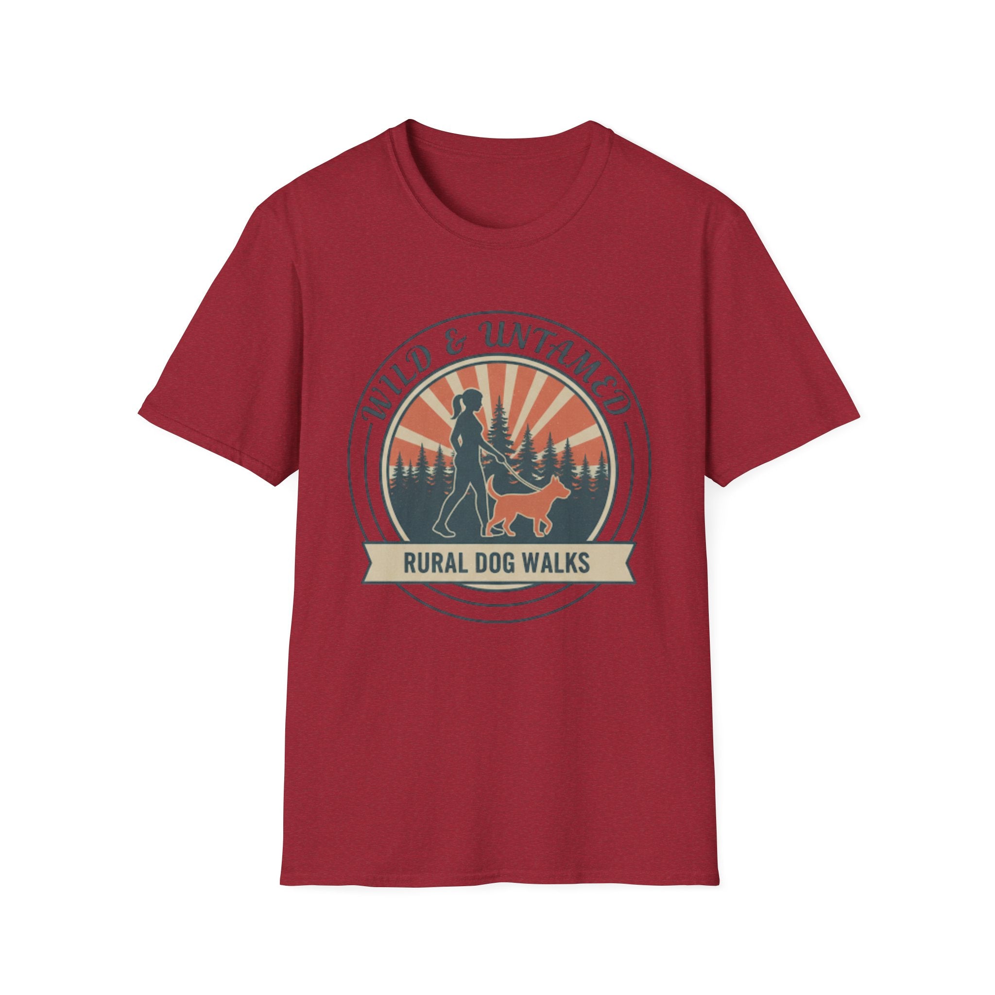 Wild and Untamed t-shirt detail – wild dog walking top UK