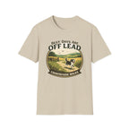 Best Days are Off Lead t-shirt mockup – dog owner lifestyle gift UK