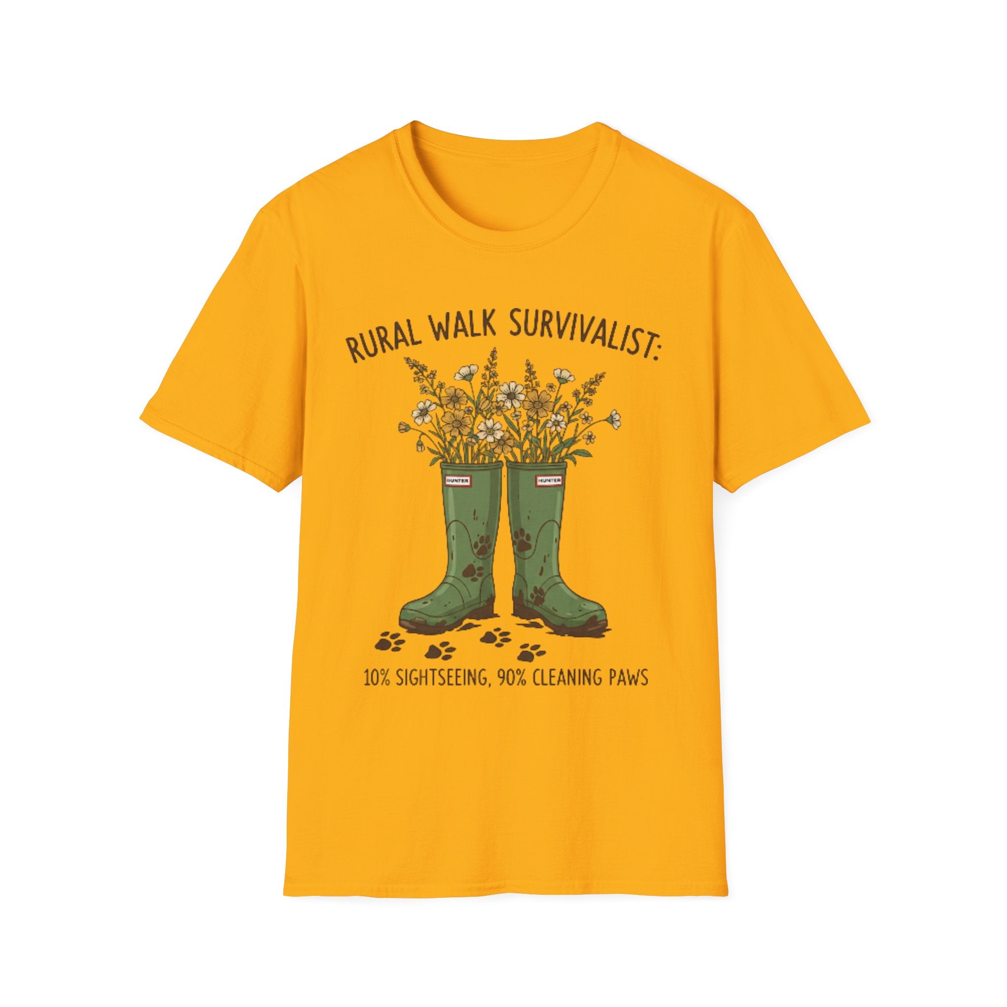 Rural Walk Survivalist t-shirt colour variant – dog lover rural tee UK