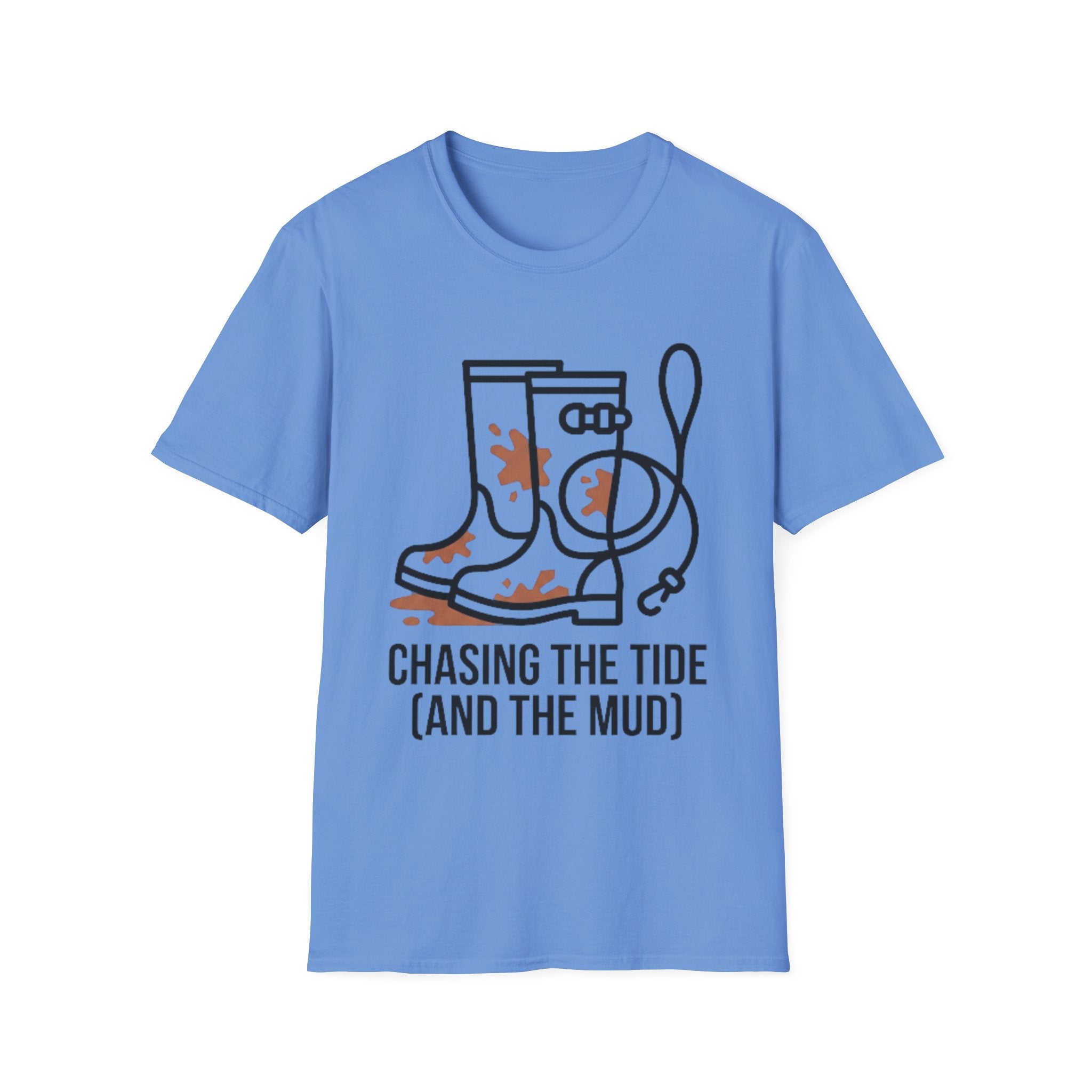 Chasing the Tide dog lover t-shirt – fun beach walking tee UK