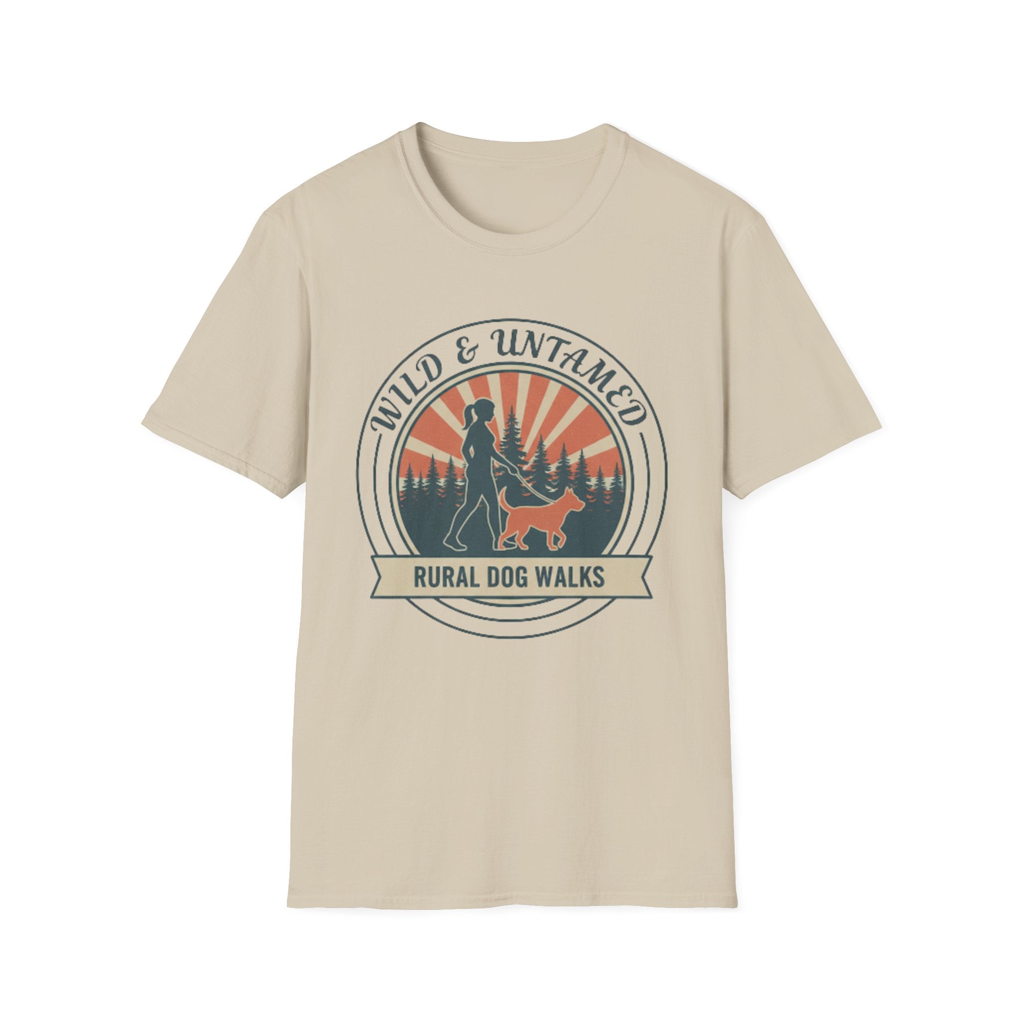 Wild and Untamed t-shirt mockup – adventurous dog owner gift UK