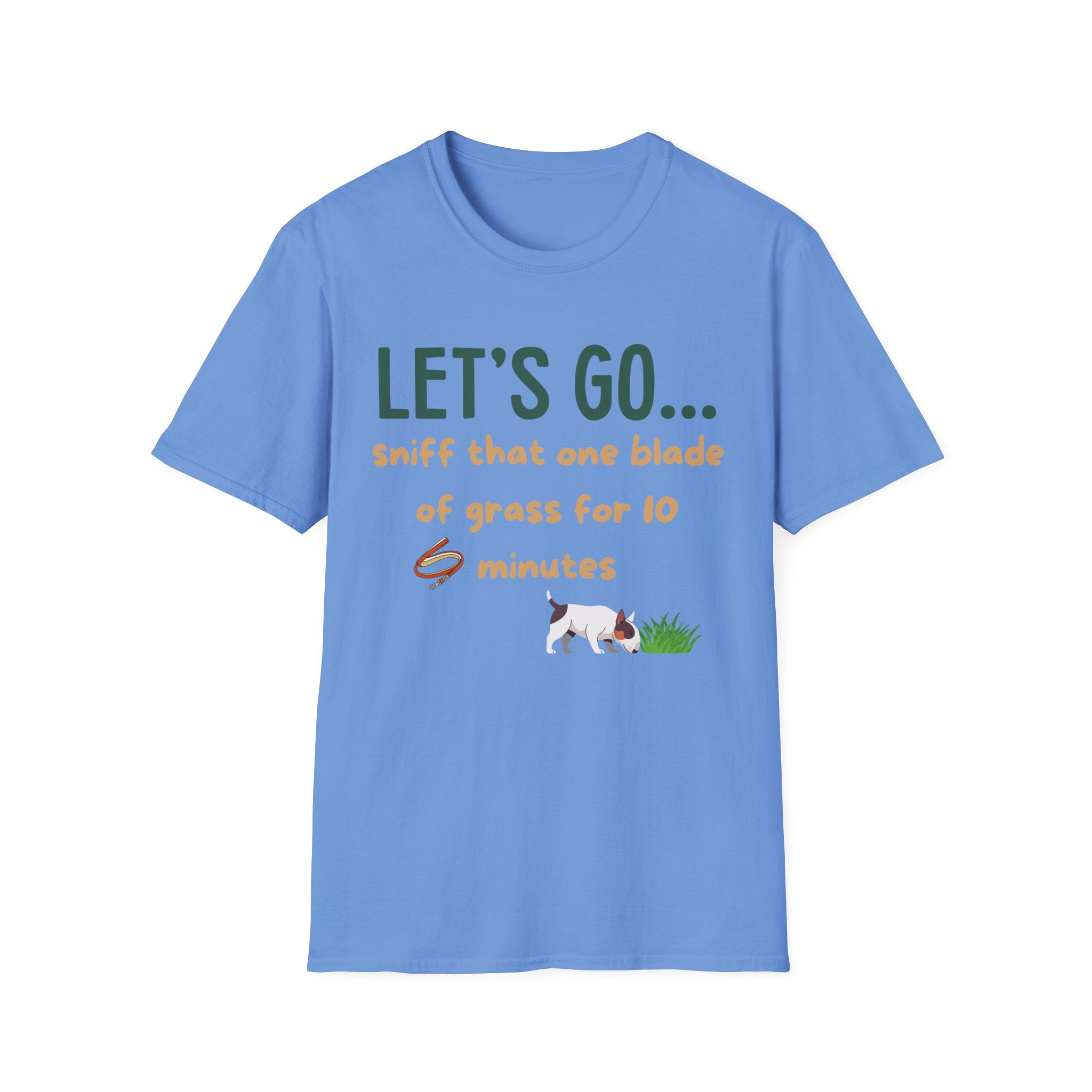 Let's Go Sniff print tee – dog scentwork gift idea UK