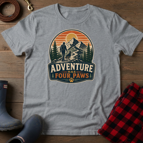 Adventure Has Four Paws T-Shirt