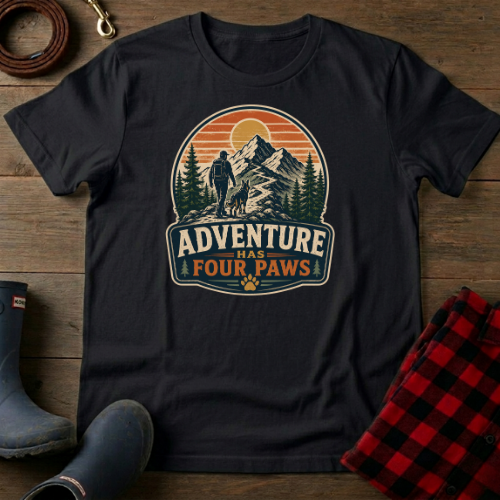 Adventure Has Four Paws T-Shirt