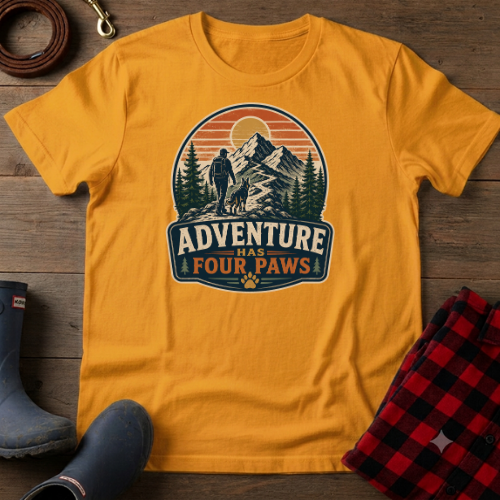 Adventure Has Four Paws T-Shirt