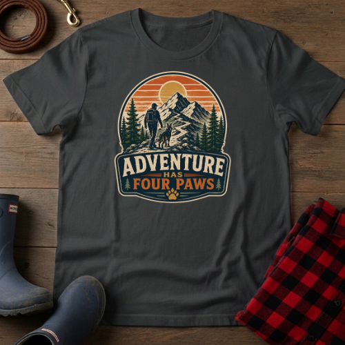 Adventure Has Four Paws T-Shirt