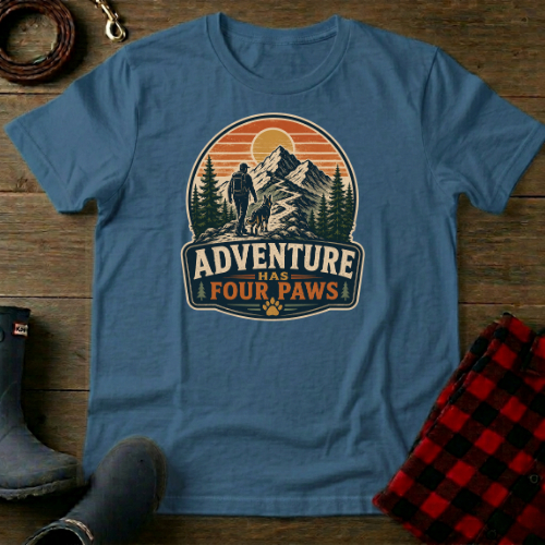 Adventure Has Four Paws T-Shirt