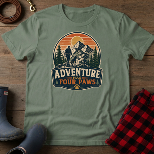 Adventure Has Four Paws T-Shirt
