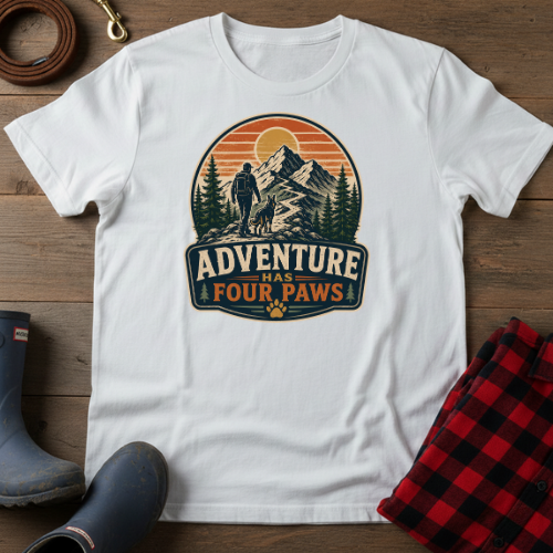 Adventure Has Four Paws T-Shirt